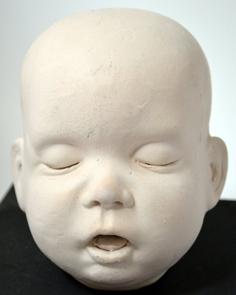 Life Size Baby Doll Head 3D Printer Model