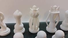 Chess Set – Round Vs Blocky 3D Printer Model