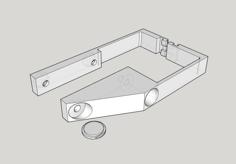 Trailer Hitch Plug Mounting Bracket 3D Printer Model