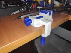 Desktop Vise With Clamp 3D Printer Model