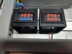 Voltage Meter Enclosure For DIN Rail 3D Printer Model