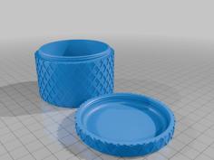 Cotton Pad Travel Container 3D Printer Model