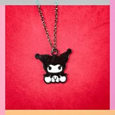 Kuromi Necklace Part 2 (black And White) 3D Printer Model