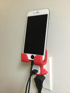 IPhone Outlet/Wall Holder 3D Printer Model