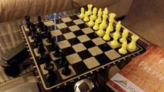 Twisted Hexagon Chess Set 3D Printer Model