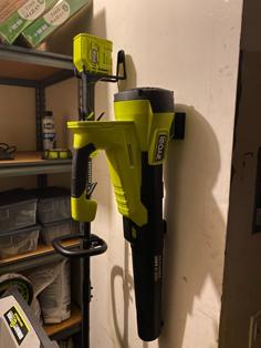 Ryobi Leaf Blower Wall Mount 3D Printer Model