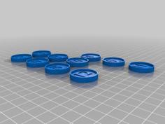 Catan 5-6 Person Expansion Number Tiles By Nicosh 3D Printer Model