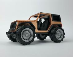 2-door JEEP W Removable HARDTOP – Fully Printable 3D Printer Model