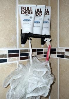 Bathroom Shelf With Hooks 3D Printer Model