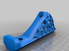 Hex Foregrip (remix: Gadsden Opt, No Support, Widened Base, Mlok Holes) 3D Printer Model