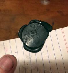 Emerald Enclave Wax Seal 3D Printer Model