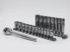 Customizable Socket Set Organizers 3D Printer Model