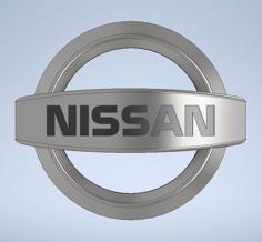 Nissan Emblem (with Clips) 3D Printer Model