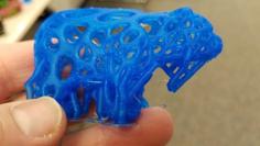 Voronoi Bear With Supports – MeshMixer 3D Printer Model