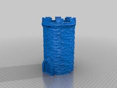 Castle Tower Planter 3D Printer Model