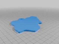 Earrings – Nigerian Map 3D Printer Model