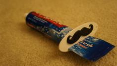 Mustache Toothpaste Squeezer! 3D Printer Model