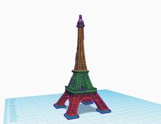 Easyest Eiffel Tower 5 Part 3D Printer Model