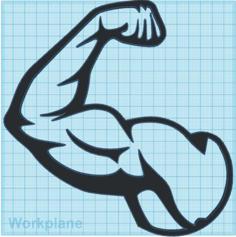 Muscle Wall Art 3D Printer Model