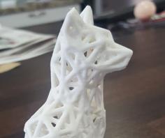 Low Poly Voronoi Fox 3D Printer Model