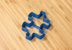 Jigsaw Puzzle Piece Cookie Cutter 3D Printer Model