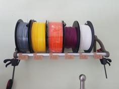 Filament Rack/wall Mount 3D Printer Model