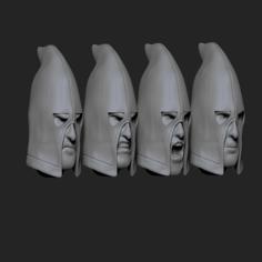 Wasteland Marauders: Cultist Heads 3D Printer Model