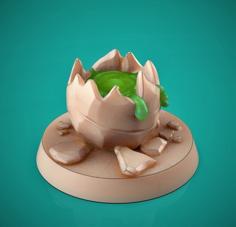 Empty Dragon Egg 3D Printer Model