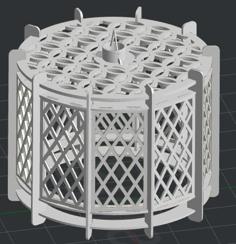 2D Chandelier Assembly 3D Printer Model