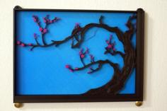 Japanese Cherry Tree Painting – Horizontal 3D Printer Model