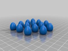 15mm Dragon Eggs 3D Printer Model