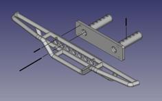 SCX10 Tube Rear Bumper (Pretty Much Any Crawler Compatible) 3D Printer Model