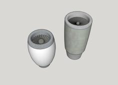 Jet Engine Mug 3D Printer Model