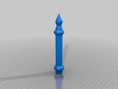 Wand Handle For Half Inch Dowel 3D Printer Model