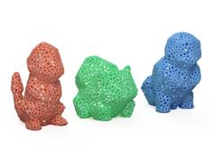 Voronoi Pokemon – First Generation 3D Printer Model