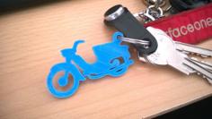 Moped Keychain 3D Printer Model