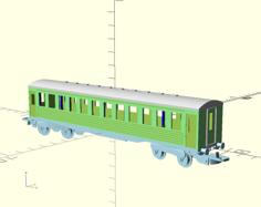 Coach For H0 Scale Model Railway 3D Printer Model