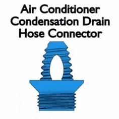 AC Condensation Drain Hose Connector 3D Printer Model