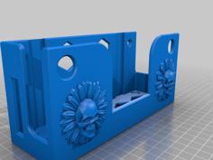 Nintendo Switch Wall Mount W/Sunflower Skulls 3D Printer Model