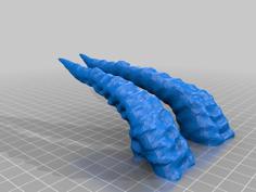 Dragon Horns 3D Printer Model