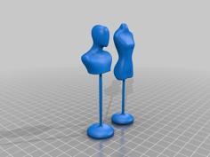 Fashion Store Tailor Mannequins 3D Printer Model