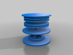 Mini Air Turbine With Motor Mounts At Bottom 3D Printer Model