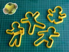 Customizable Gingerbread Man (cookie Cutter) 3D Printer Model