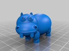 Cute Hippo 3D Printer Model