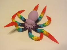 Ball-joint Articulated Octopus 3D Printer Model