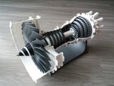 3D Printable Jet Engine 3D Printer Model