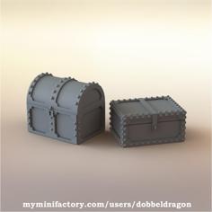 Medieval Chest And Trunk 3D Printer Model