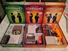 Codenames Board Game Inserts (Including Deep Undercover, Duet And Pictures) 3D Printer Model