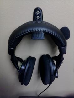 Headphone Wall Mount Bracket 3D Printer Model