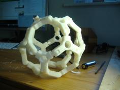 Snap-together Polyhedron Verticies 3D Printer Model